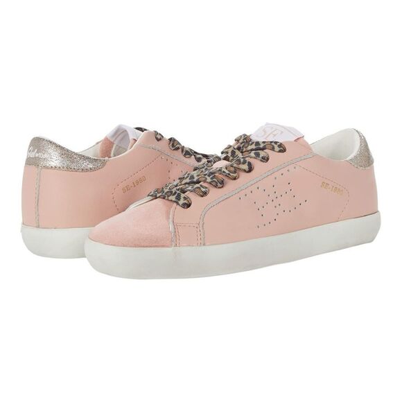 SAM EDELMAN Aubrie Mini Lace Up Sneakers in Rose Bud Pink Size Youth 4 NEW - Picture 1 of 16